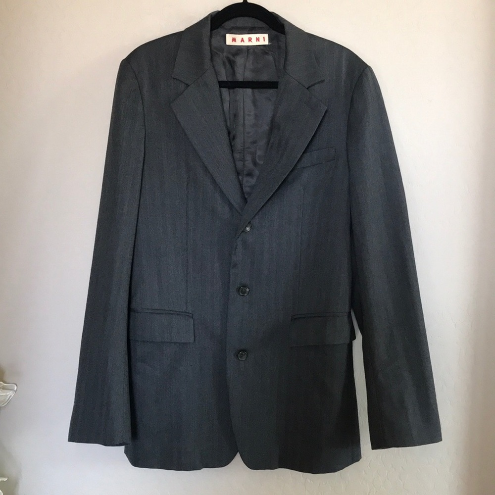 marni mens three button blazer Sz M